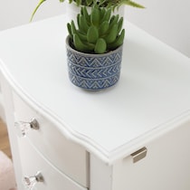 hallie white jewelry armoire   