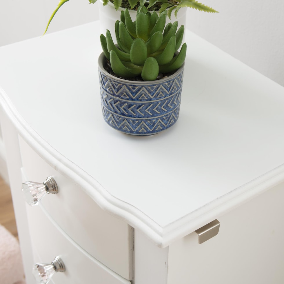 hallie white jewelry armoire   