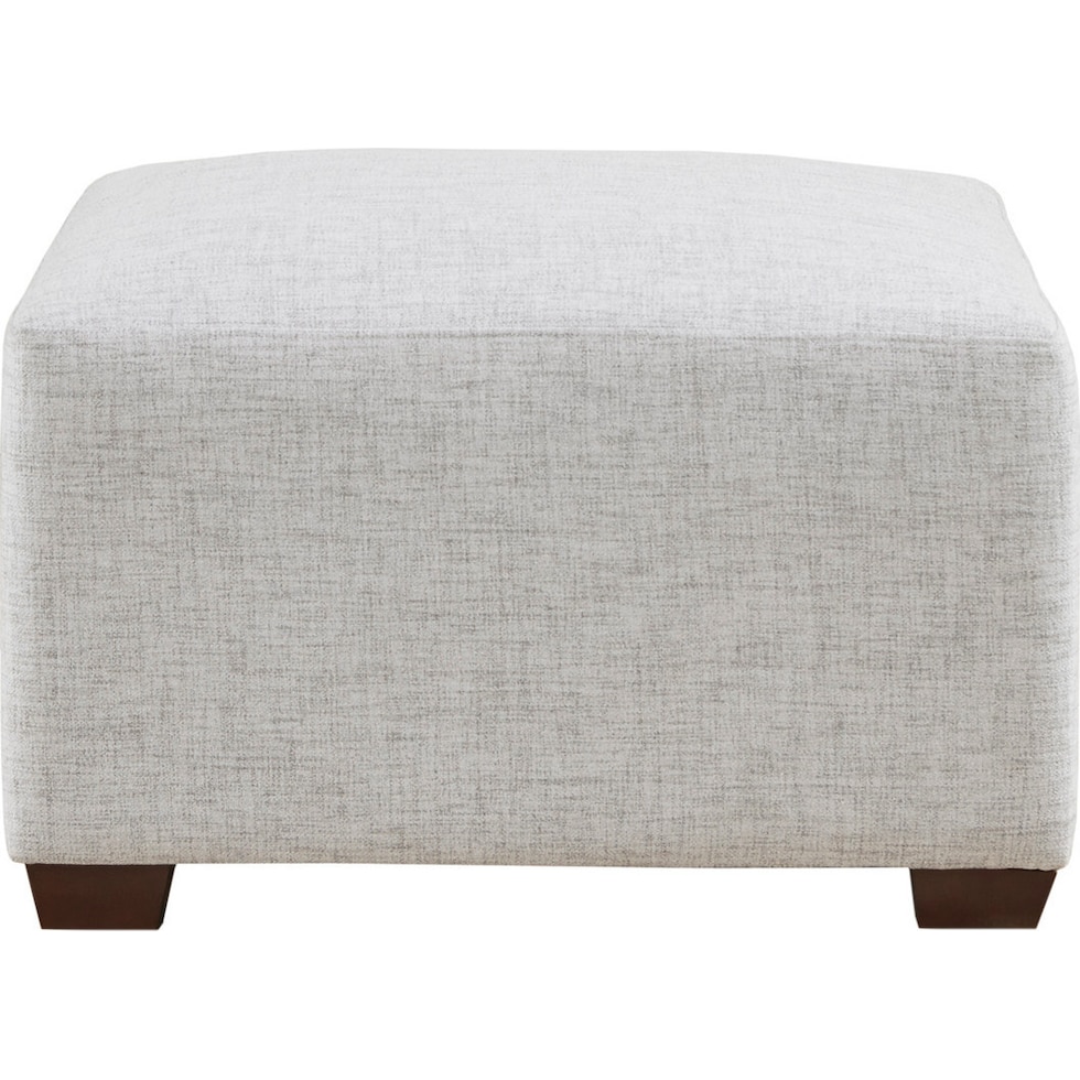 halstead silver gray ottoman   