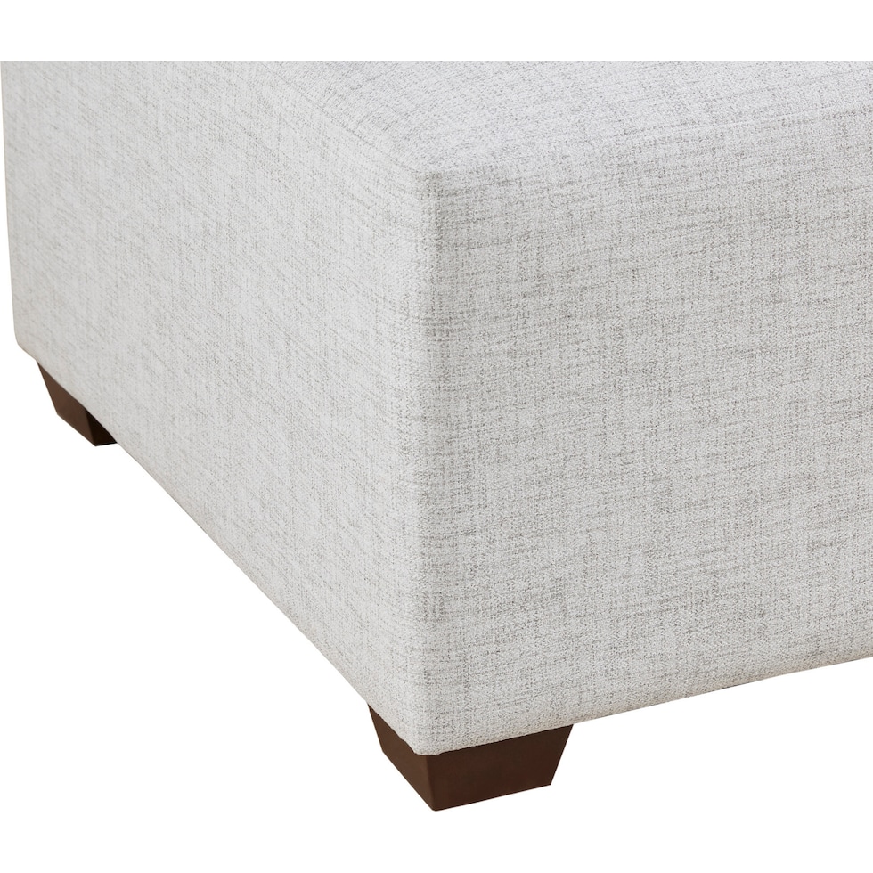 halstead silver gray ottoman   