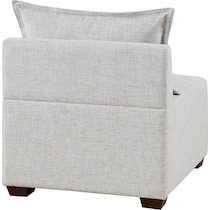 halstead white armless chair   