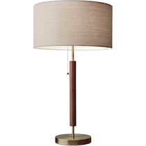 hamilton dark brown table lamp   