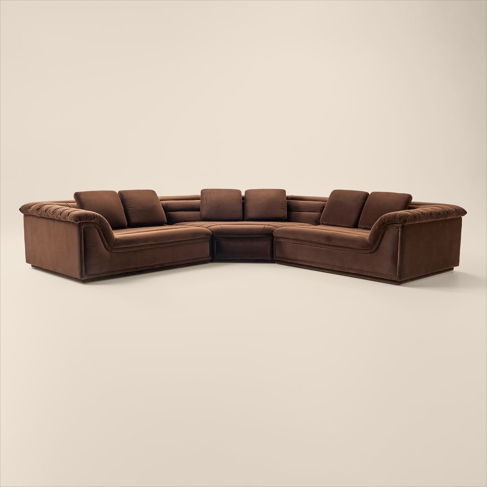 hammock light brown sectional   