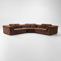 hammock light brown sectional   