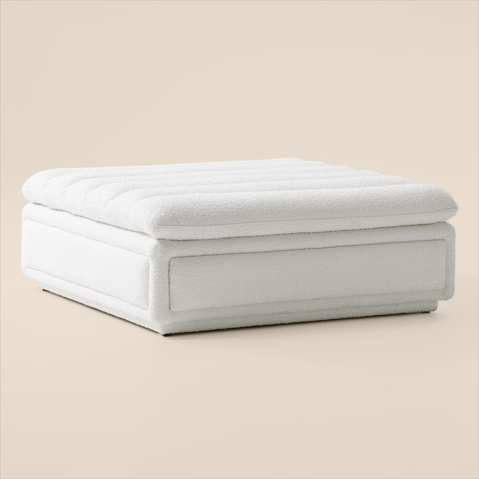 hammock white ottoman   