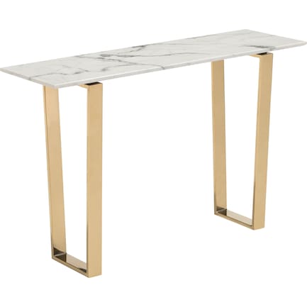 Hammy Console Table - White/Gold