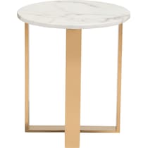 hammy white gold end table   