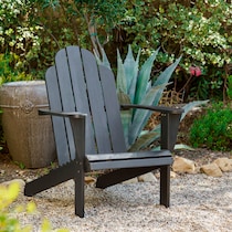 hampton beach black outdoor chair   