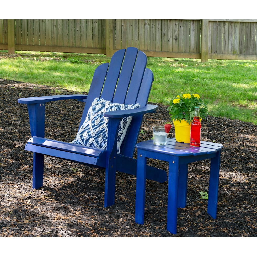 hampton beach blue outdoor chair   