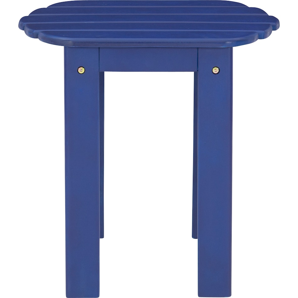 hampton beach blue outdoor end table   
