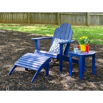 hampton beach blue outdoor ottoman   