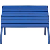 hampton beach blue outdoor ottoman   