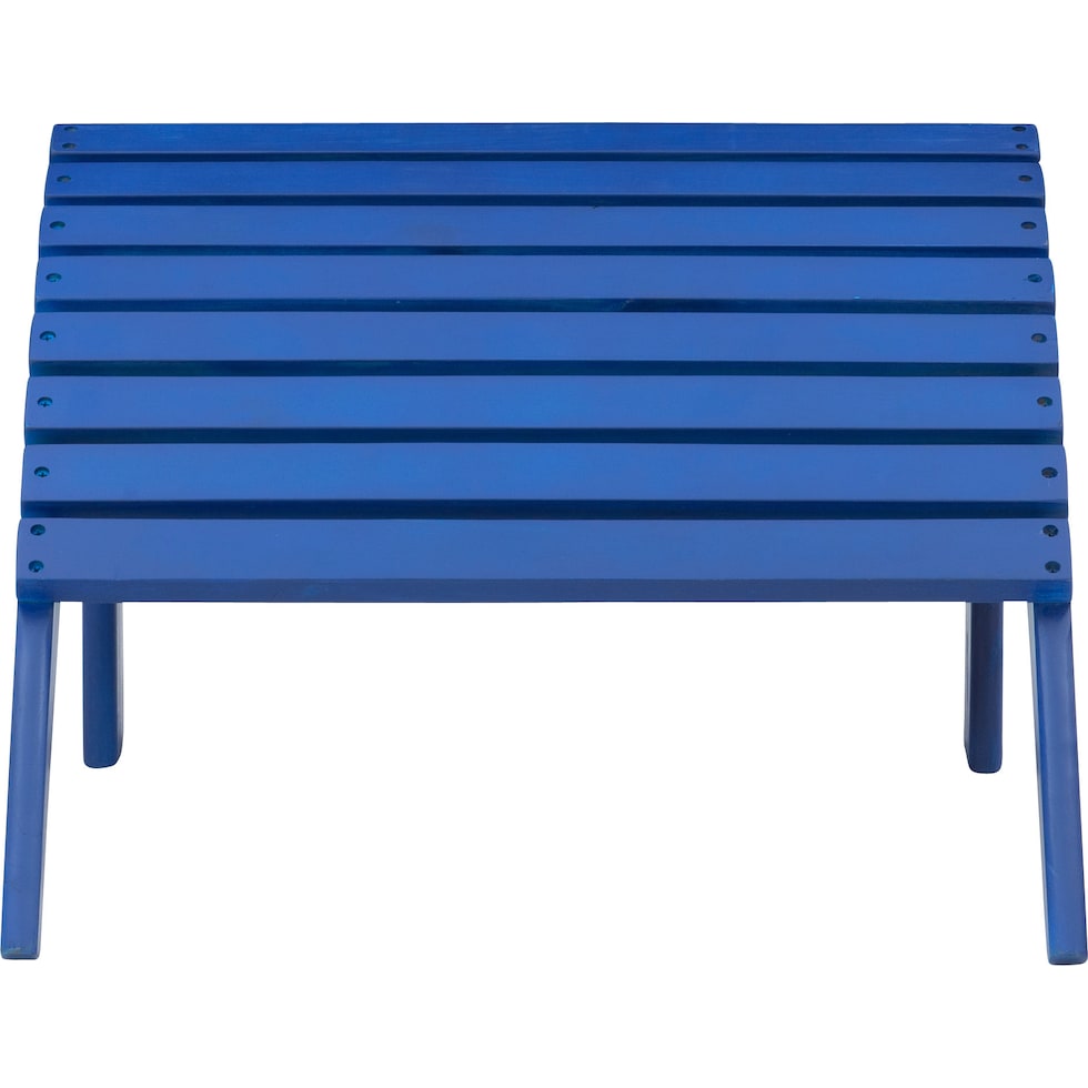 hampton beach blue outdoor ottoman   