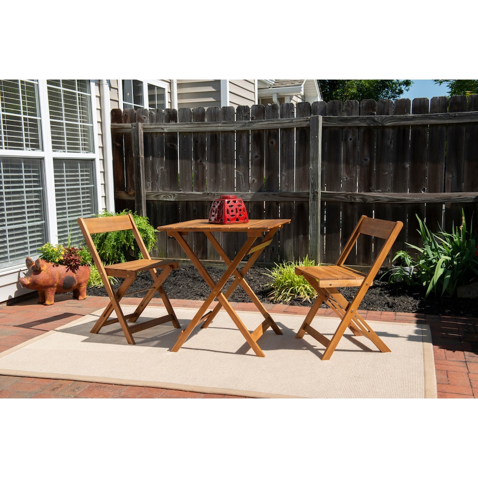 hampton beach brown outdoor dinette   