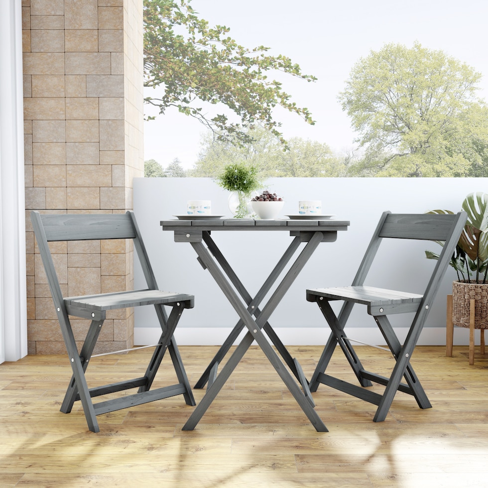 hampton beach gray outdoor dinette   