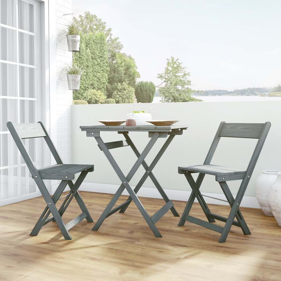 hampton beach gray outdoor dinette   