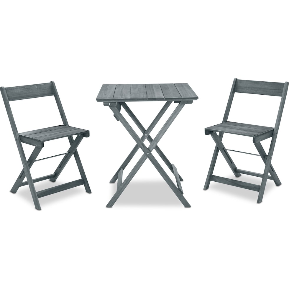 hampton beach gray outdoor dinette   