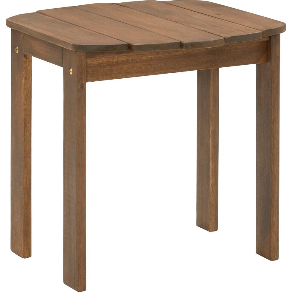 hampton beach light brown outdoor end table   