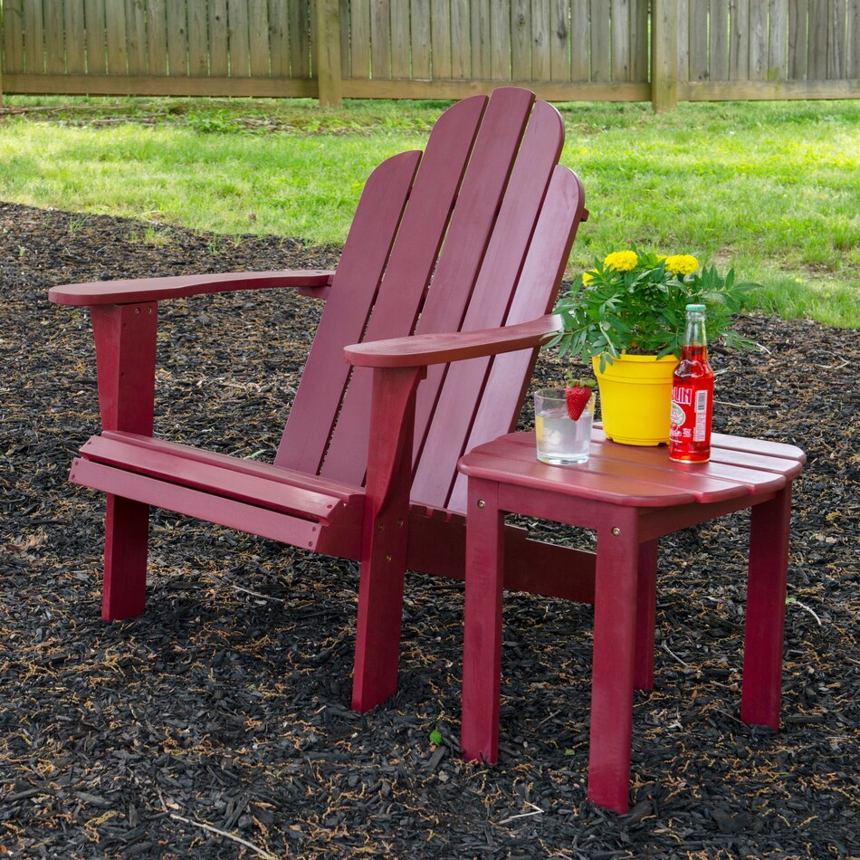 hampton beach red outdoor chair   