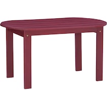 hampton beach red outdoor coffee table   