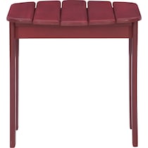 hampton beach red outdoor end table   