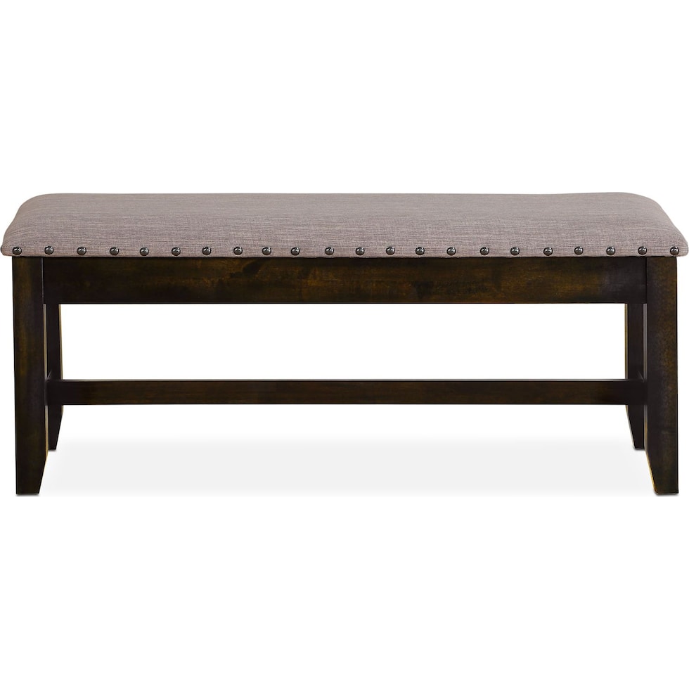 hampton dining dark brown bench   