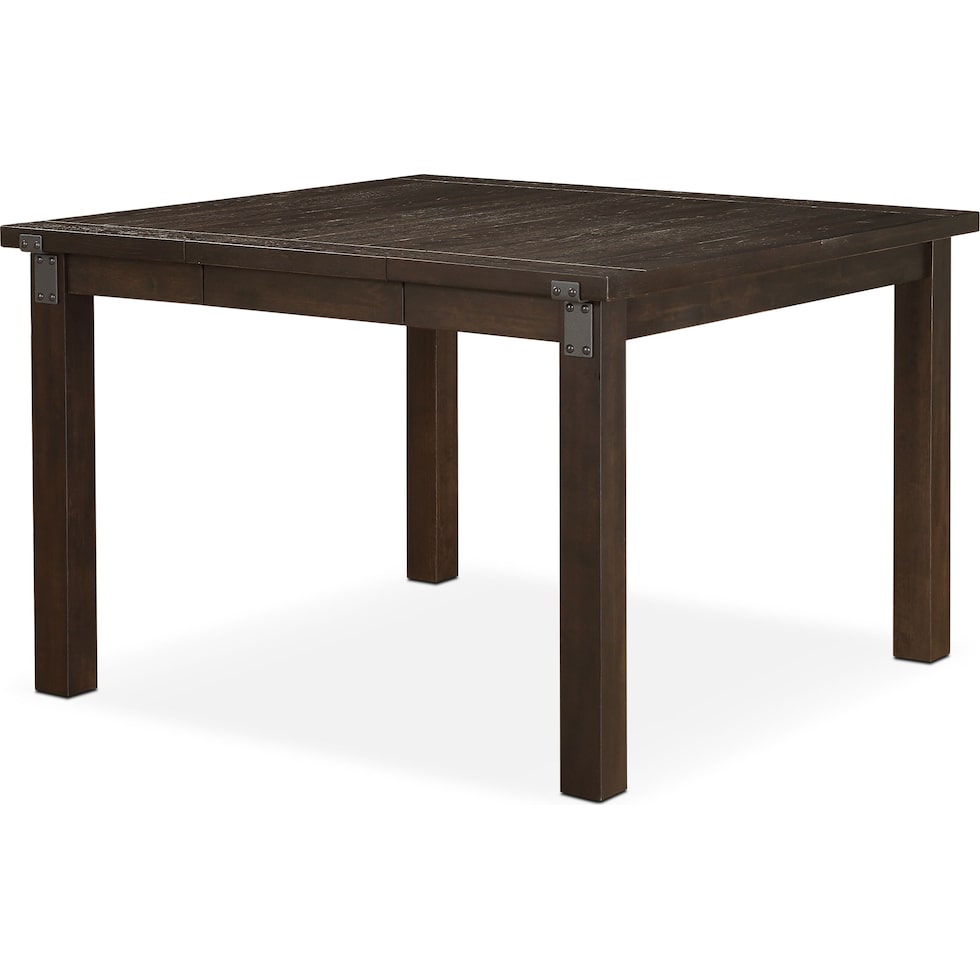 hampton dining dark brown counter height dining table   