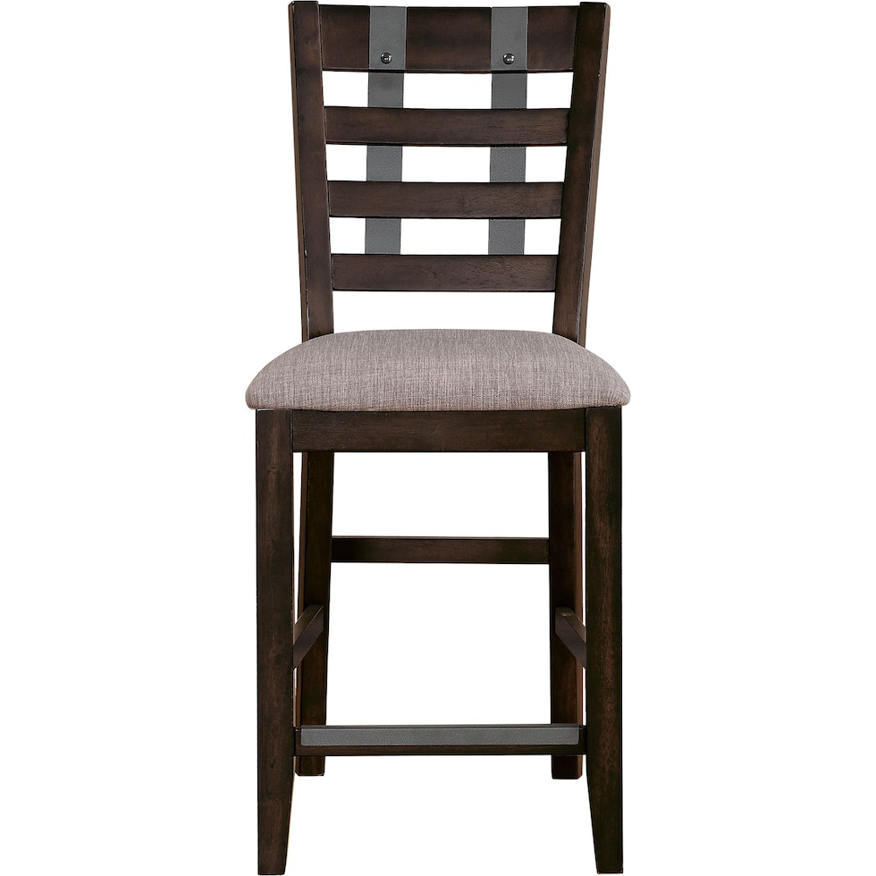 hampton dining dark brown counter height stool   