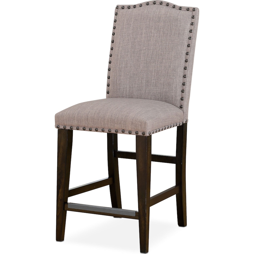 hampton dining dark brown counter height stool   