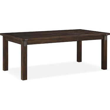 Hampton Dining Table, 4 Dining Chairs and Storage Bench - Cocoa