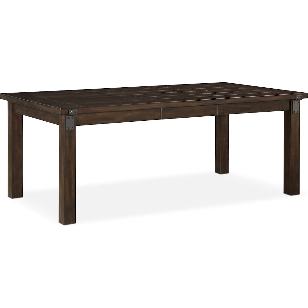 hampton dining dark brown dining table   