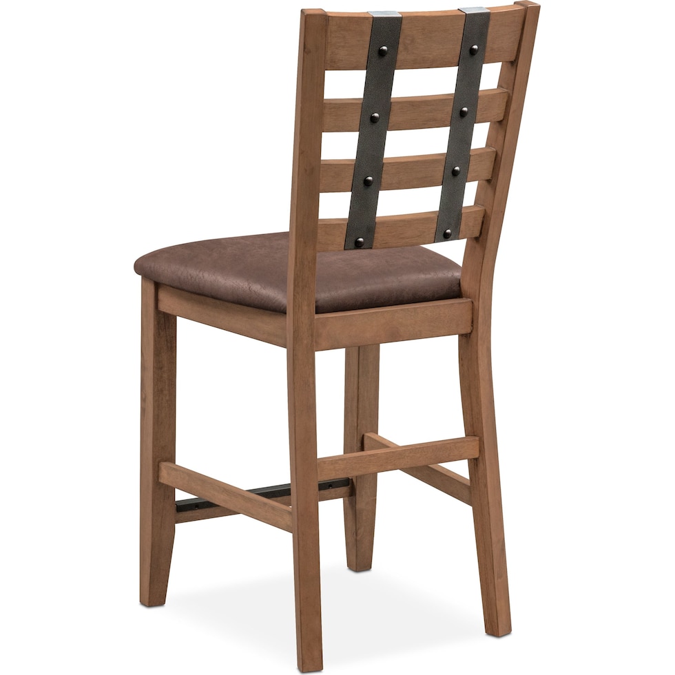 hampton dining light brown counter height stool   