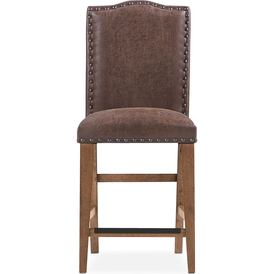 Hampton CounterHeight Upholstered Stool Sandstone American