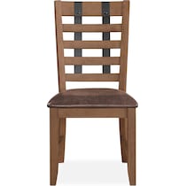 hampton dining light brown side chair   