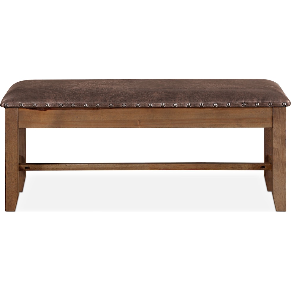 hampton dining light brown storage bench   