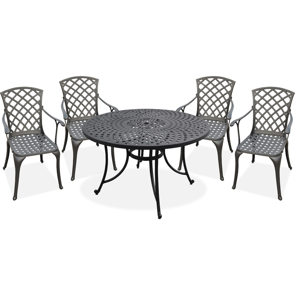 hana outdoor dining black outdoor dinette   