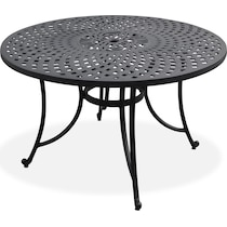 hana outdoor dining black outdoor dining table   