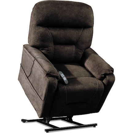 Hank Power Lift Heated Massage Recliner - Bark