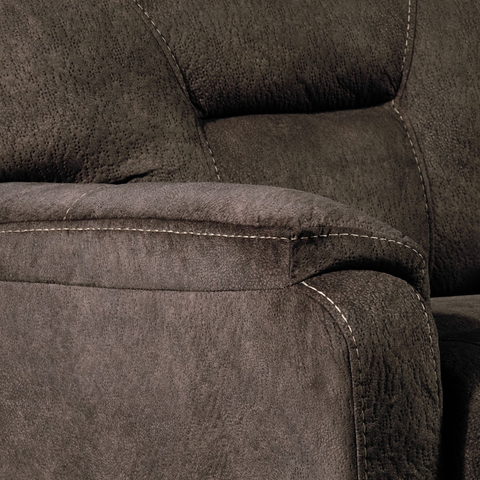 hank dark brown recliner   