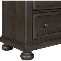 hanover bedroom dark brown  pc queen bedroom   
