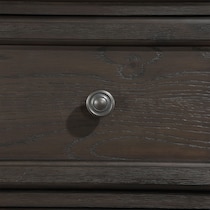 hanover bedroom dark brown dresser and mirror   