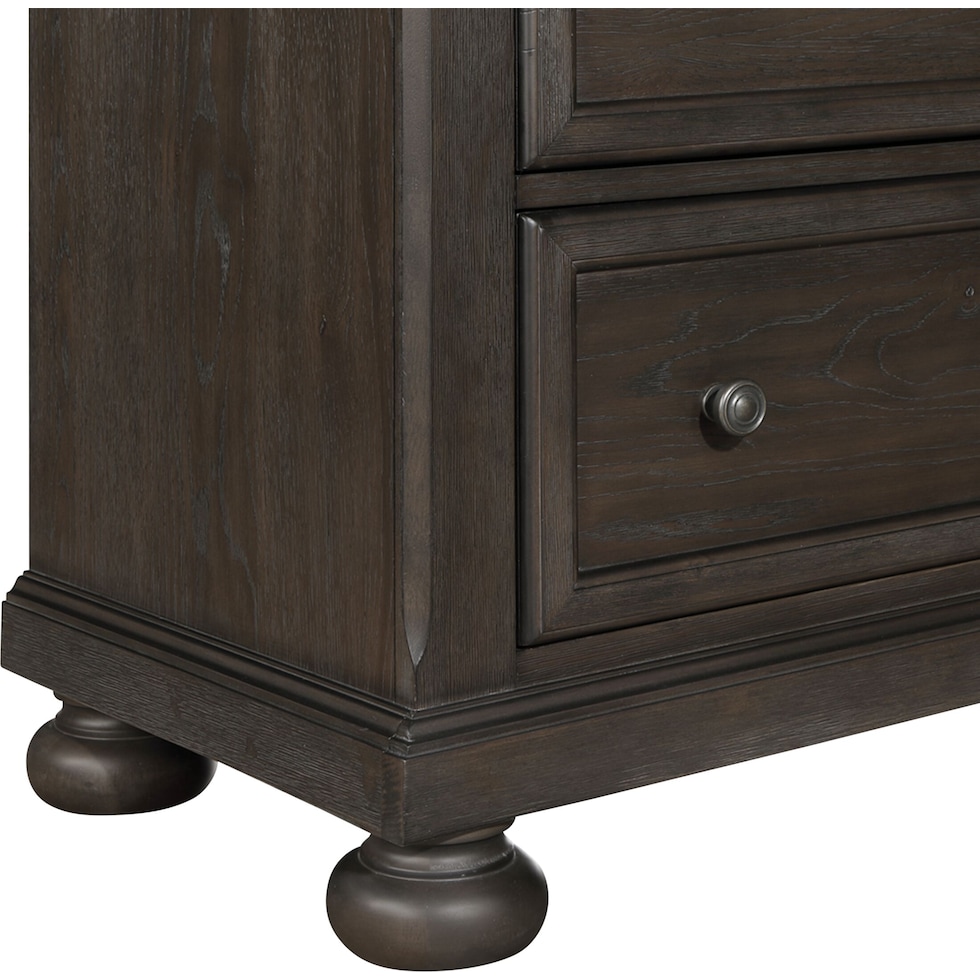 hanover bedroom dark brown dresser and mirror   