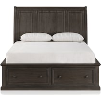 hanover bedroom dark brown king bed   