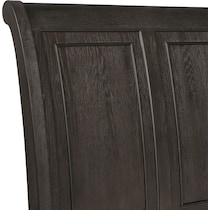 hanover bedroom dark brown king bed   
