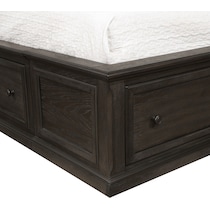 hanover bedroom dark brown king bed   