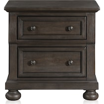 hanover bedroom dark brown nightstand   