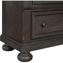 hanover bedroom dark brown nightstand   