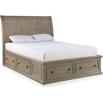 hanover bedroom light brown  pc king bedroom   