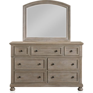 Hanover Dresser and Mirror - Taupe