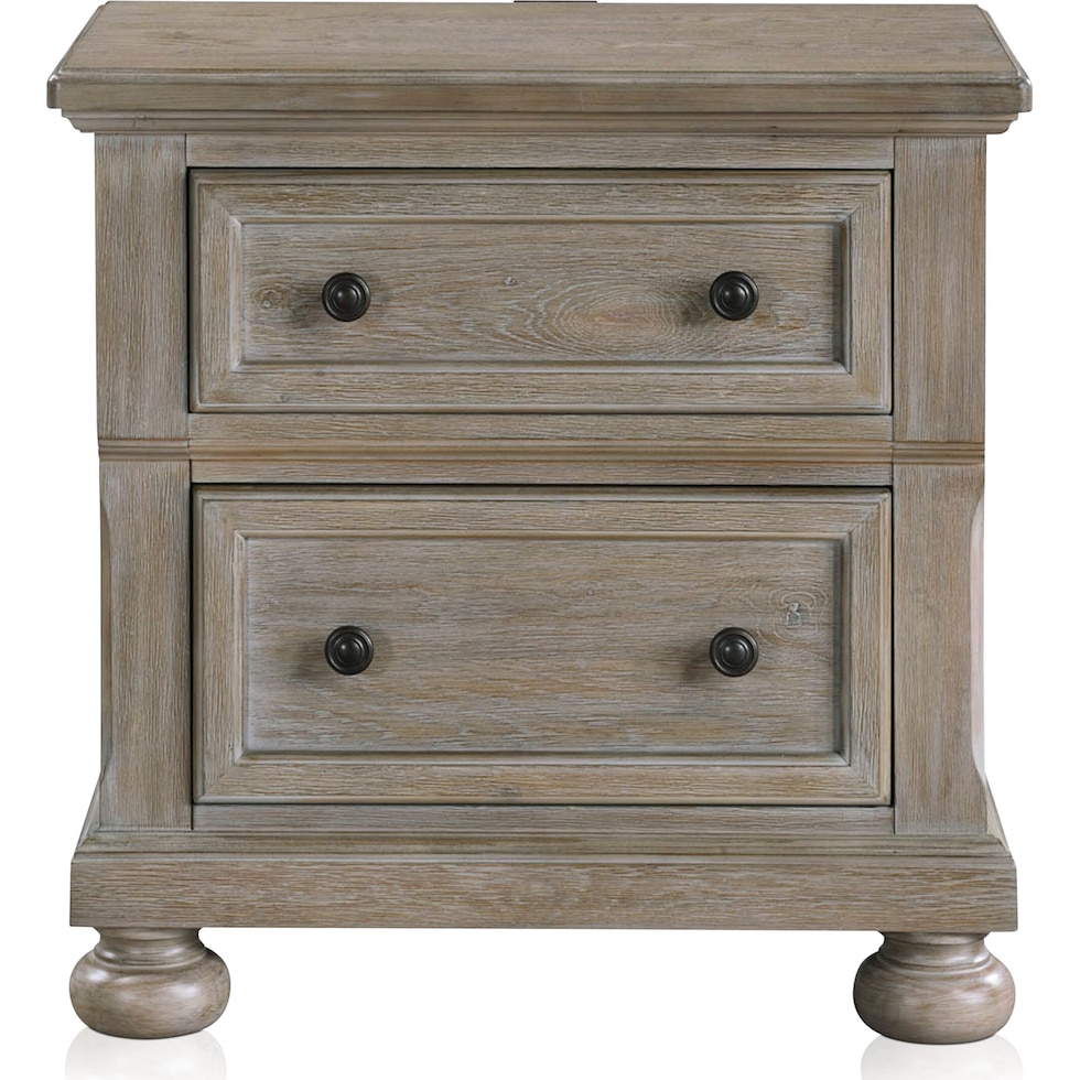 hanover bedroom light brown nightstand   